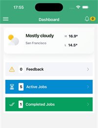 The construction site survey app